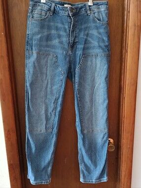 Molly Yeh Women's Blue Denim Jeans - Size 12 Tractor Supply Straight
